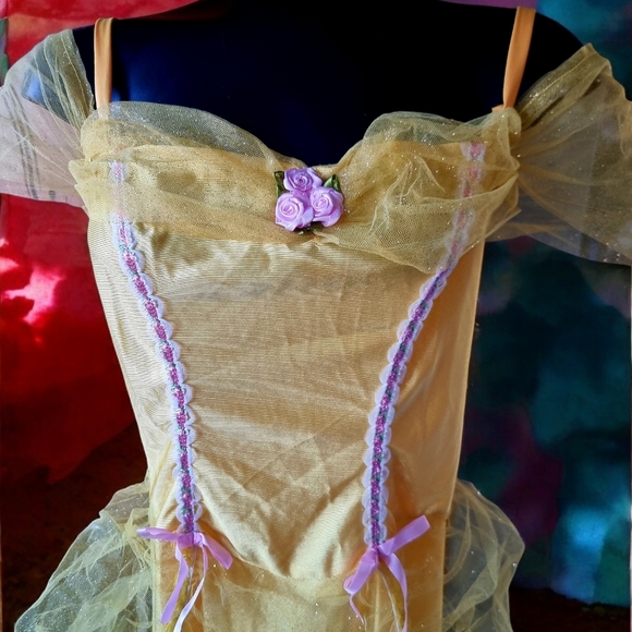 Final Price⬇️ Pretty Yellow Beauty and the Beast 'Belle' Costume Ladies Size M - Picture 3 of 5
